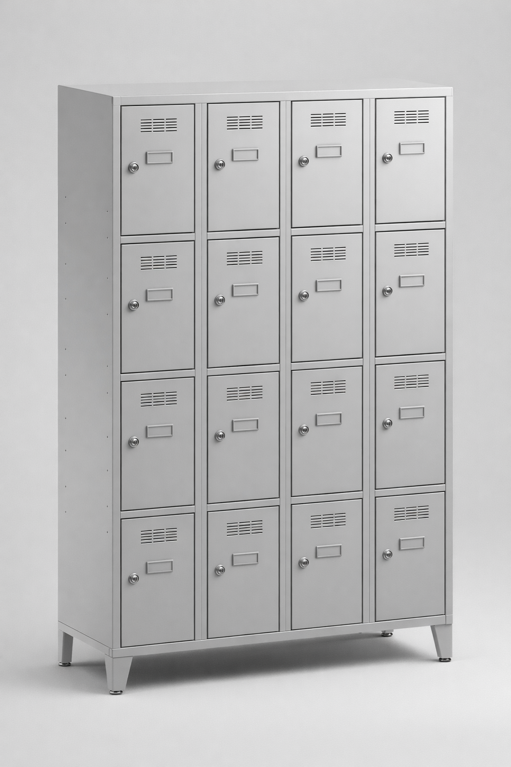 Schránková skříň SUS 344 W st – na nohách - přehledné rozdělení osobních schránek ve společných