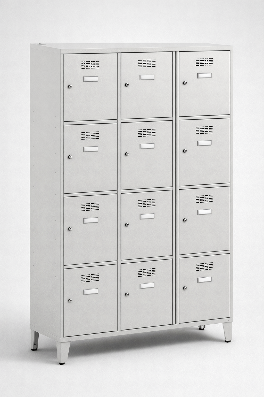 Schránková skříň SUS 434 W st – na nohách - přehledné rozdělení osobních schránek ve společných
