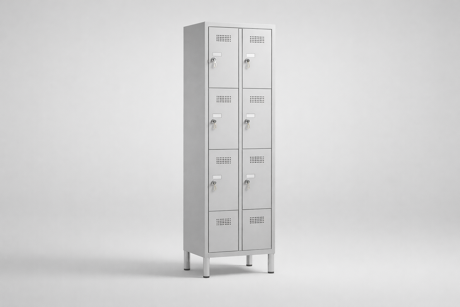 Skříň s plexi dveřmi MSus 415 – na nohách - vizuální kontrolu obsahu při zachování organizovaného