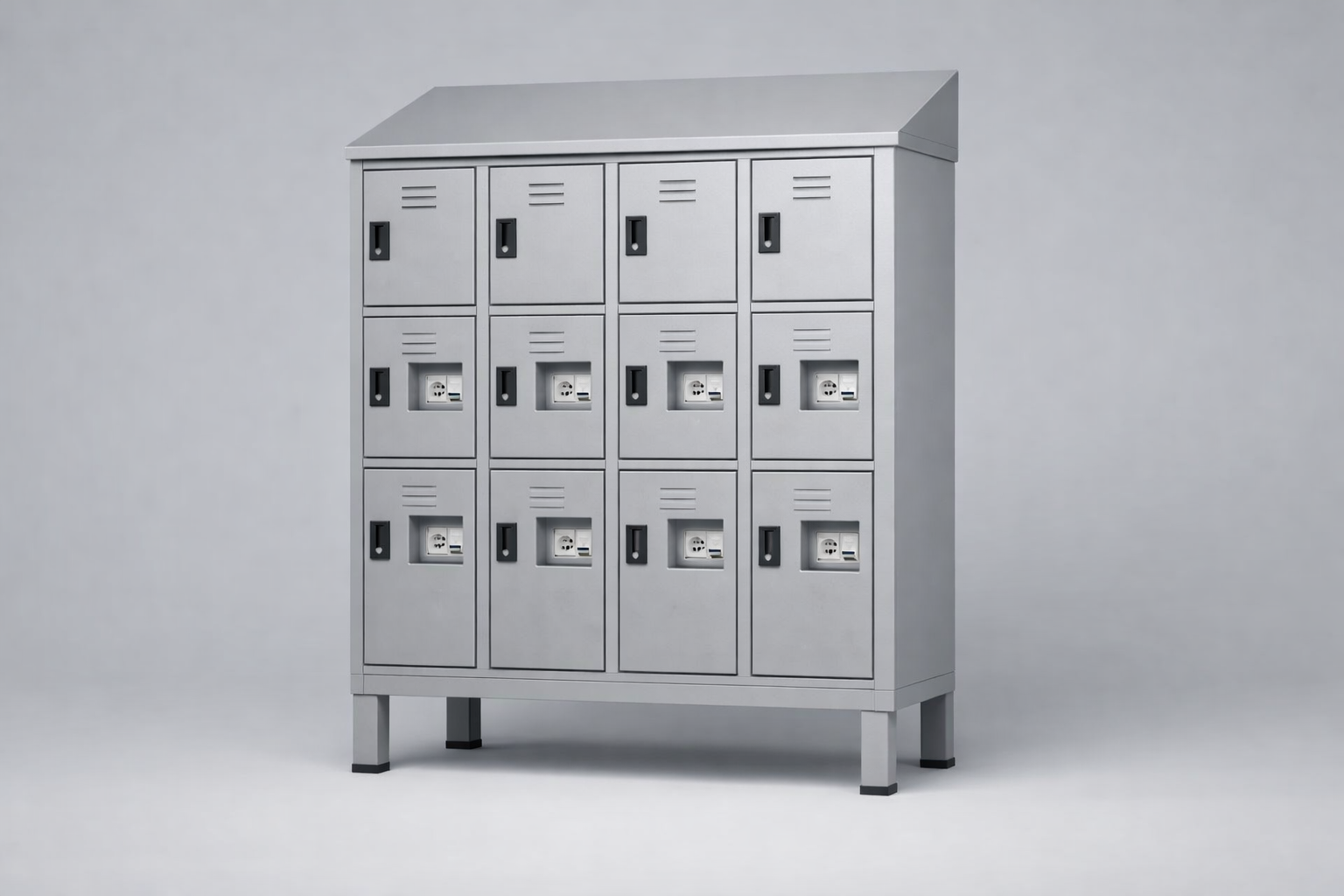 MSUV skříňka MSus 343v – na nohách, z daszkiem - combining personal or garment storage with controlled