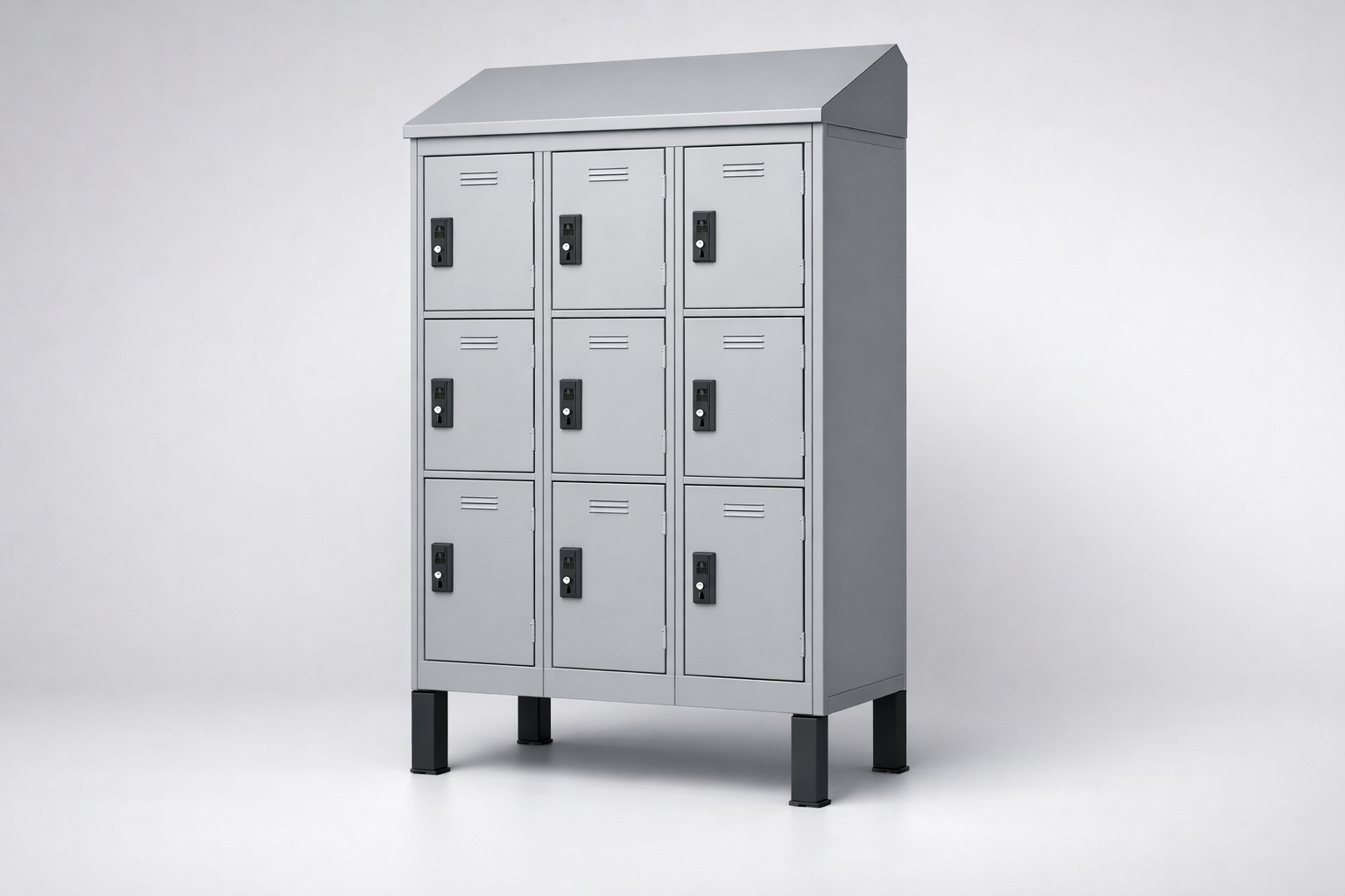 MSUV skříňka MSus 324v – na nohách, z daszkiem - combining personal or garment storage with controlled