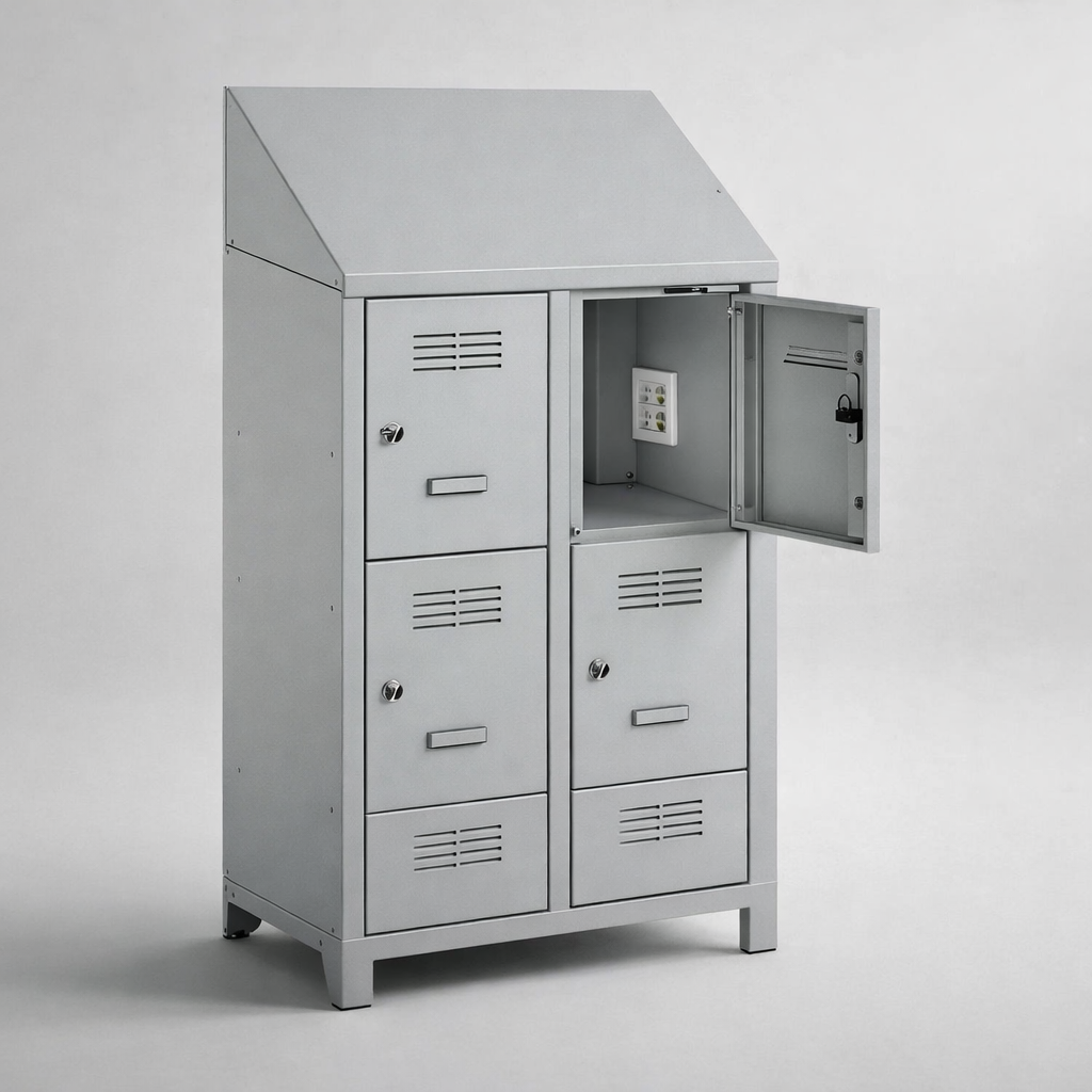 MSUV skříňka MSus 325v – z daszkiem - combining personal or garment storage with controlled
