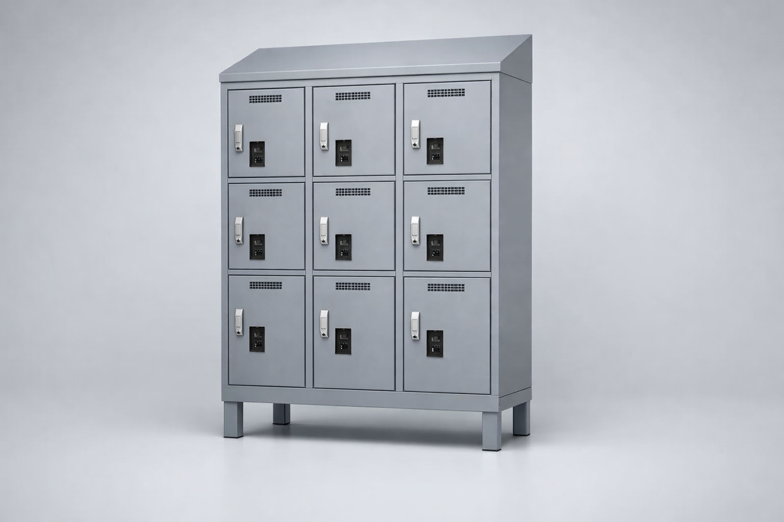 MSUV skříňka MSus 433v – na nohách, z daszkiem - combining personal or garment storage with controlled