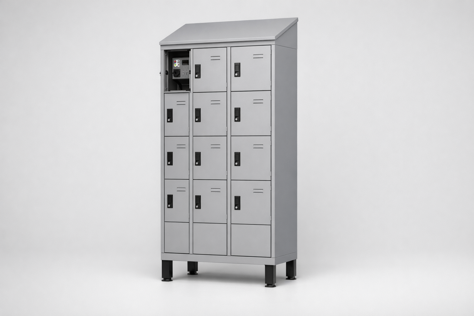 MSUV skříňka MSus 425v – na nohách, z daszkiem - combining personal or garment storage with controlled
