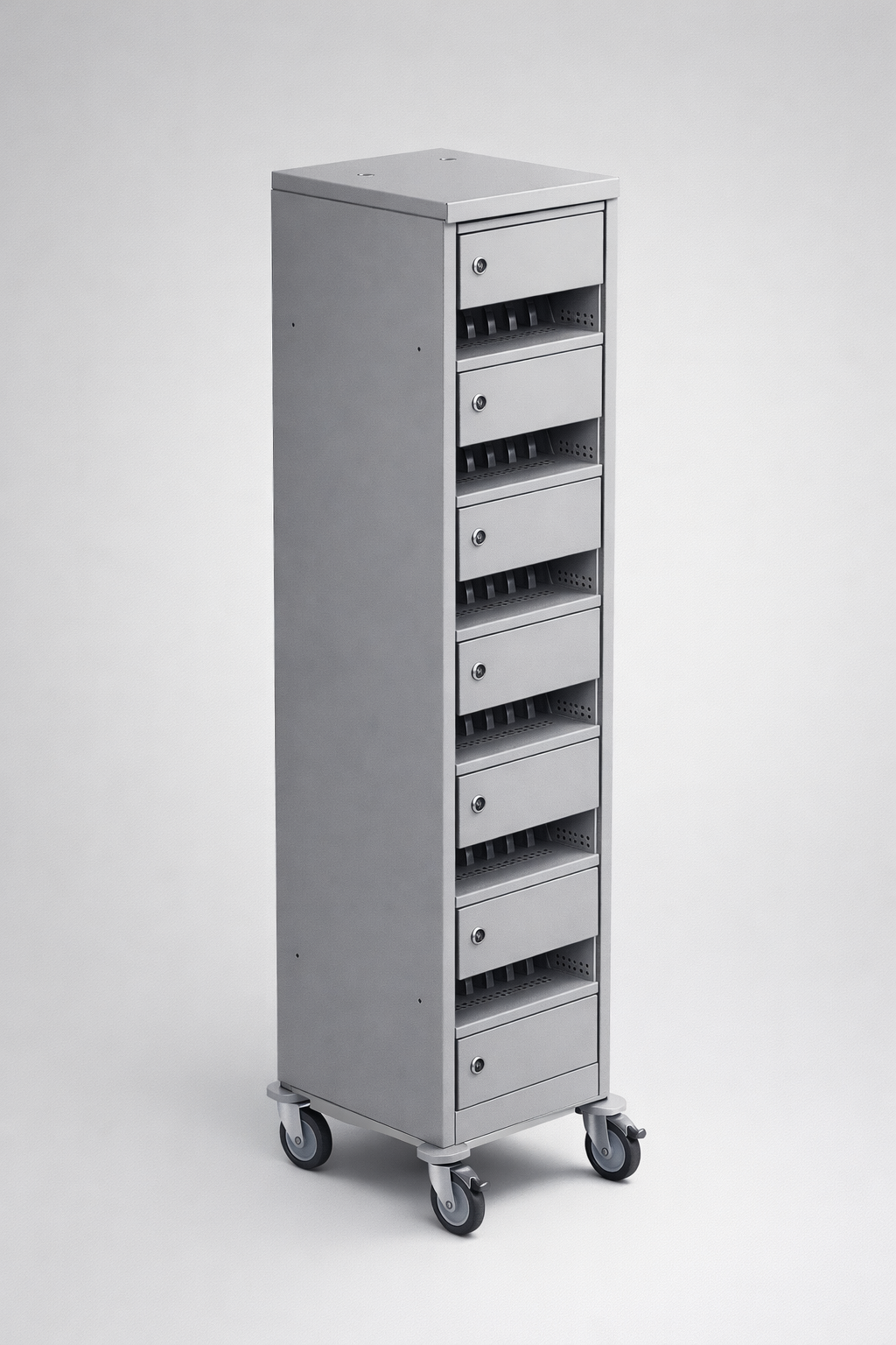 Skříň na notebooky SZNL 0101010104 - stacionární uložení, nabíjení a přiřazení sdílených