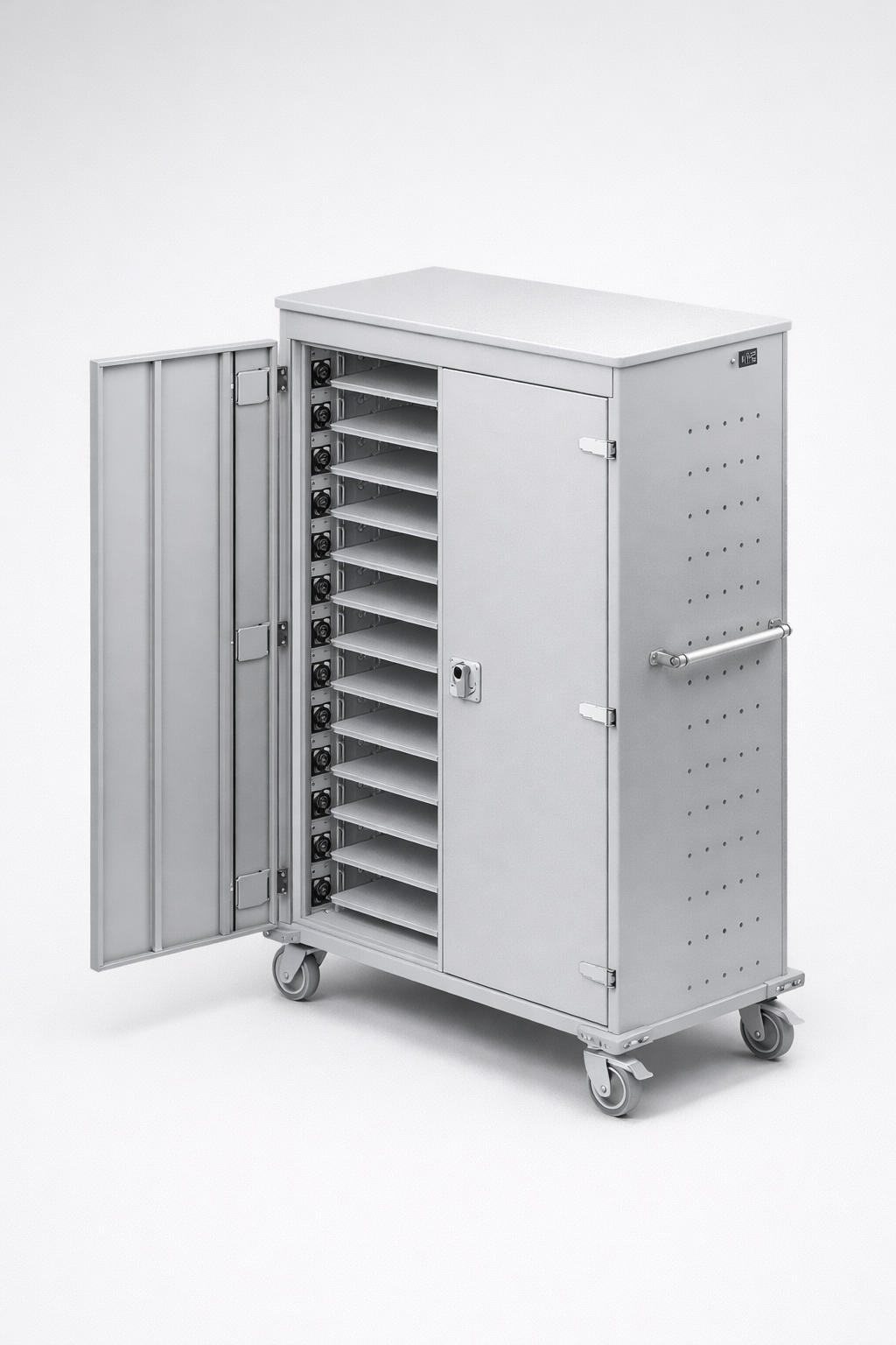 Vozík na notebooky WNL 0616051017 - kontrolovaný oběh, nabíjení a efektivní přesun