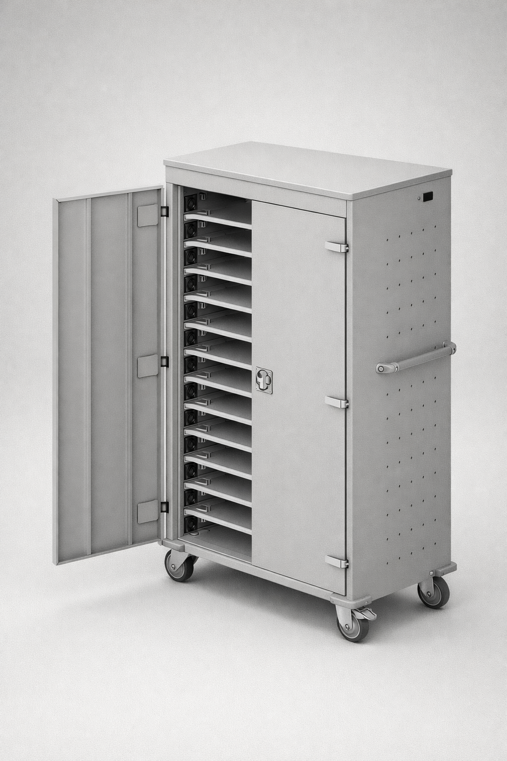 Vozík na notebooky WNL 0616051003 - kontrolovaný oběh, nabíjení a efektivní přesun