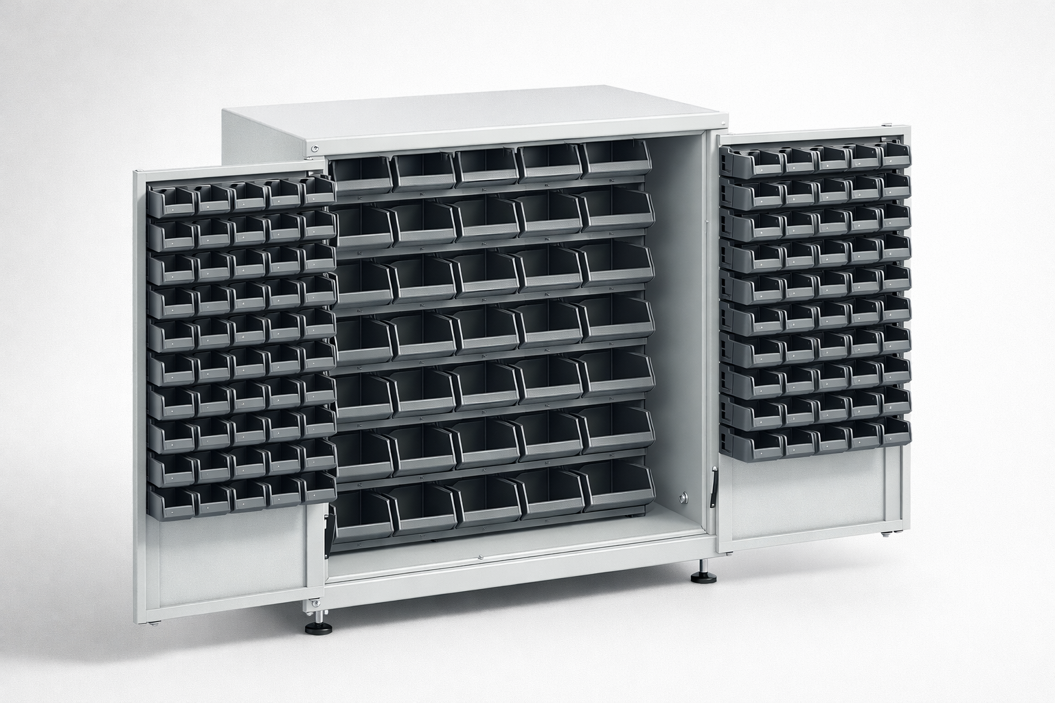 Dílenská skříň MSW110/5-10s - uspořádání nářadí, komponentů a servisního vybavení