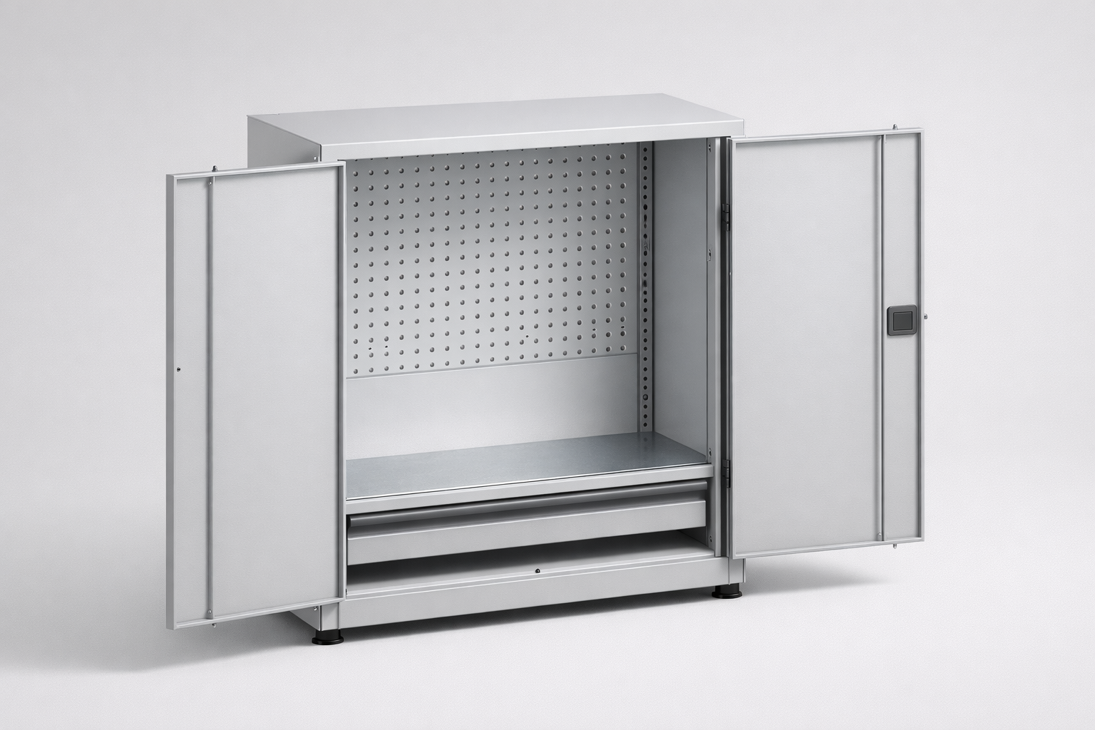 Dílenská skříň MSW110/5-32 - uspořádání nářadí, komponentů a servisního vybavení