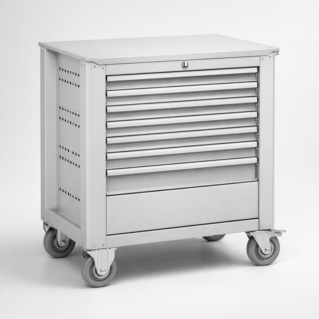 Dílenská skříň WWT 75C - uspořádání nářadí, komponentů a servisního vybavení