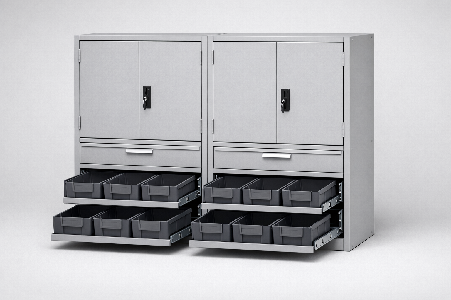 Dílenská skříň S5/h63 – 2 szt. - uspořádání nářadí, komponentů a servisního vybavení