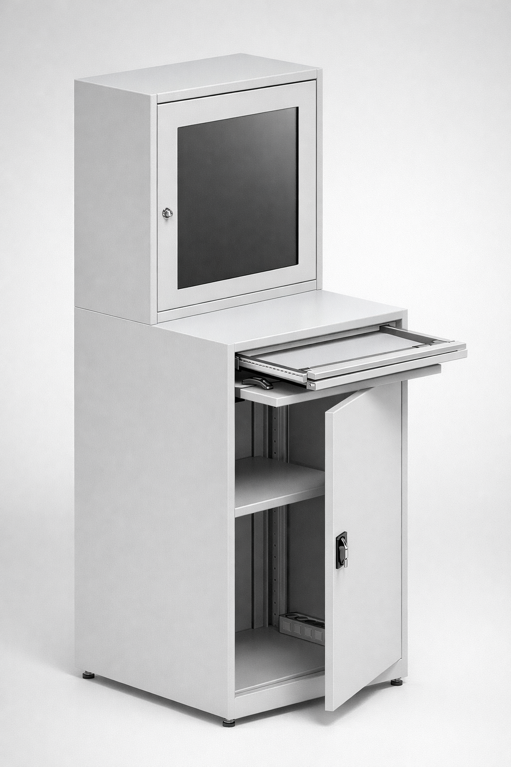 Skříně pro průmyslové počítače — Modely pro oddělení a organizaci řídicích prvků, terminálů a počítačů používaných mimo standardní kancelářské prostředí.