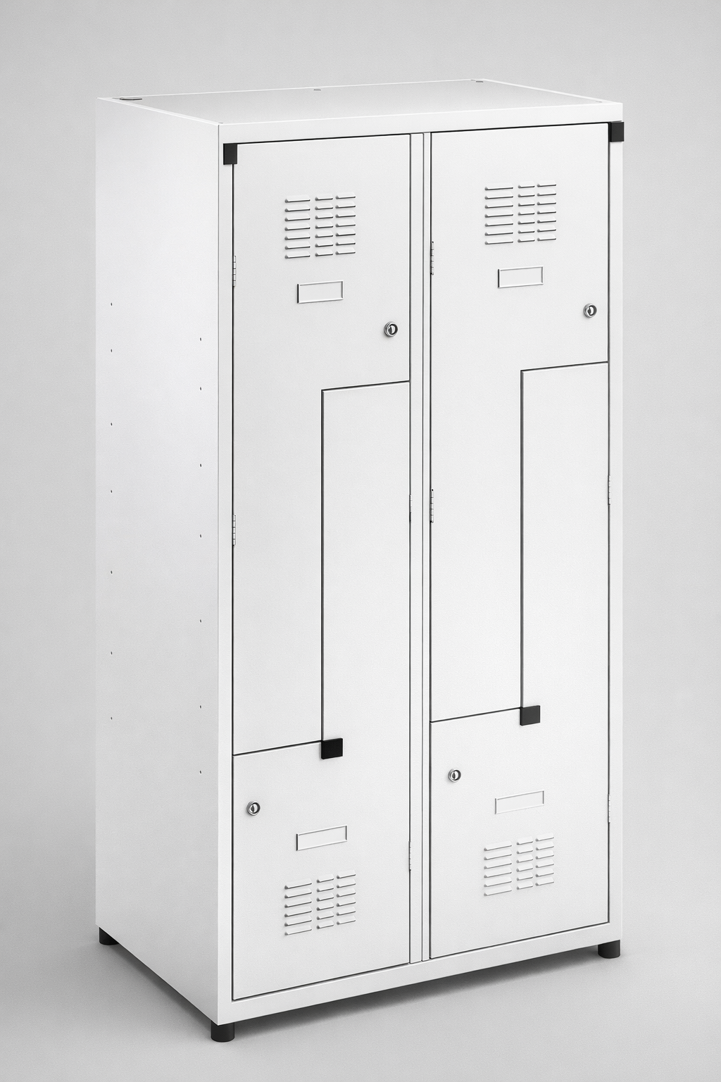 Šatní skříň typu L Sul 42 W st - efektivní využití prostoru šatny při zachování plné